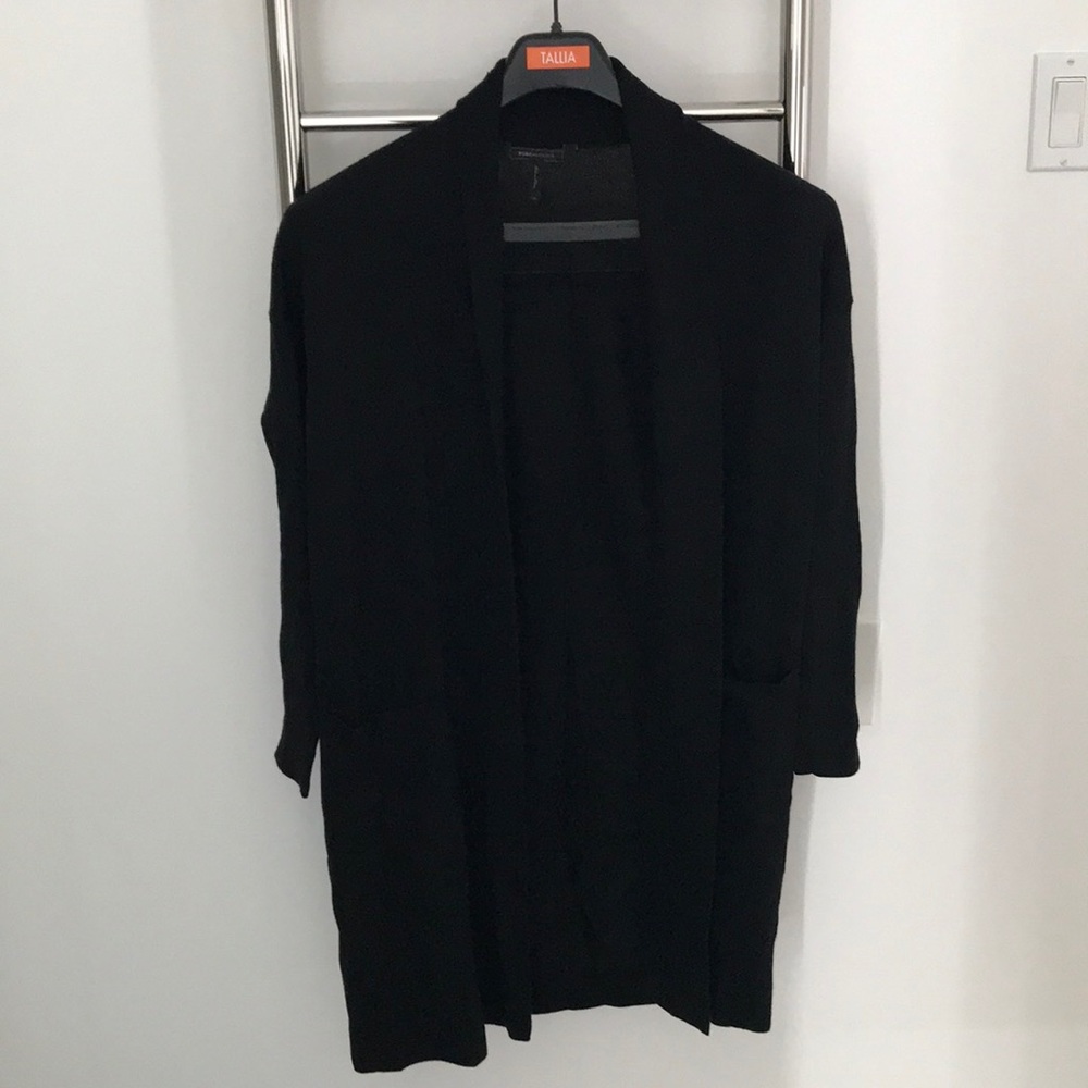 Long black vest